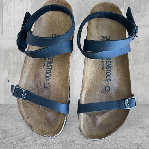 Birkenstock Daloa Ankle Strap Black Sandals - Picture 2 of 12